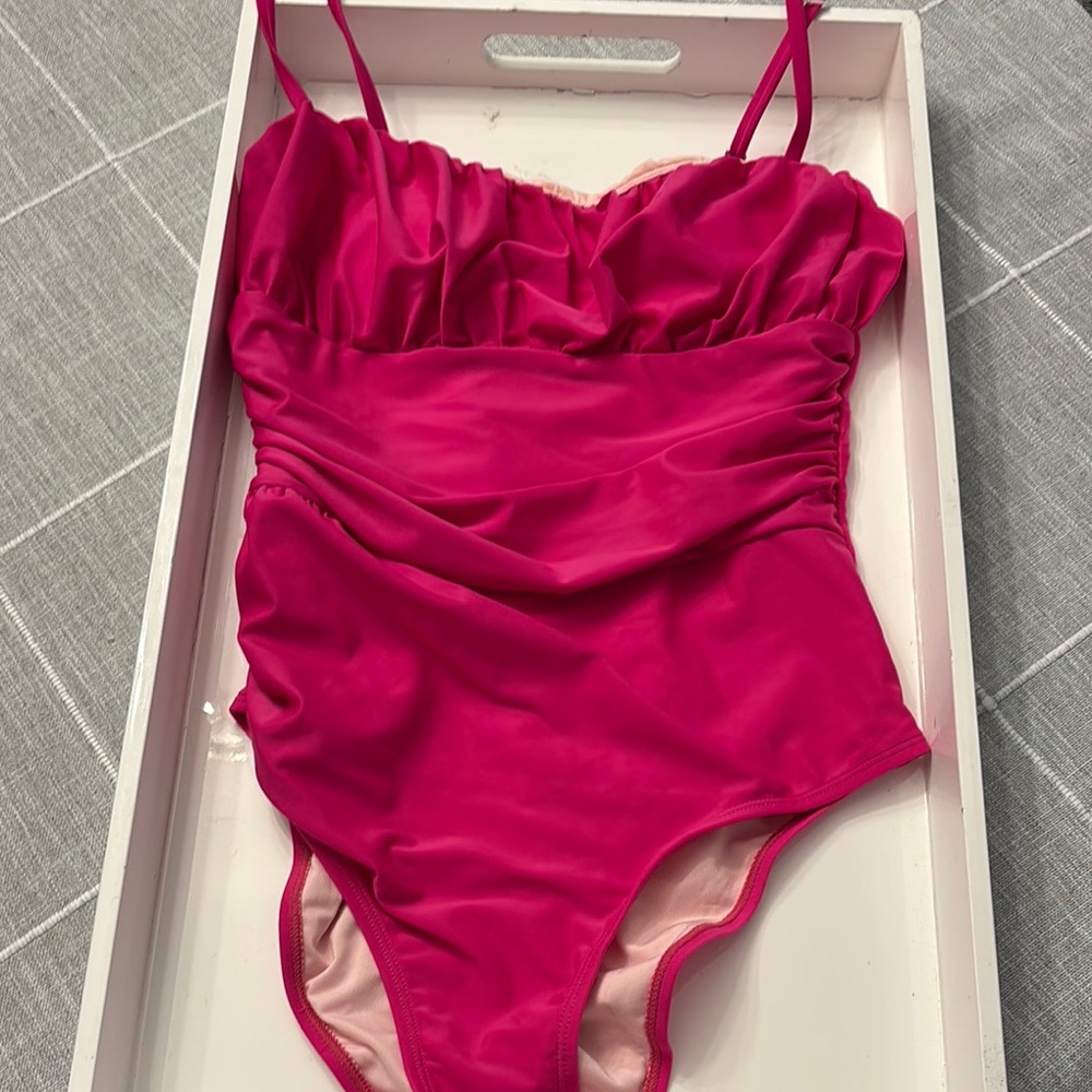 Cupshe Women's One Piece Swimsuit - Hot Pink